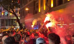 Beyoğlu’nda Taraftarlardan Coşkulu Kutlama