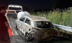 Çorlu’da Seyir Halindeki Otomobil Alev Aldı