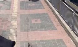 Kadını sokak ortasında darp etti