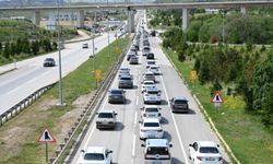 Kırıkkale'de bayram dönüşü yoğunluğu