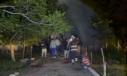 Tosya'da iki katlı evde yangın çıktı