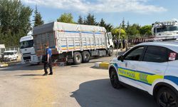 Kavşakta kamyonlar çarpıştı