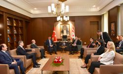 KKTC Başbakanı Üstel ile Bakan Çiftçi bir arada