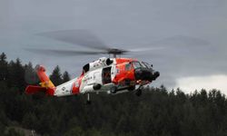 Sahil Güvenlik helikopteri, eğitim uçuşu sırasında düştü