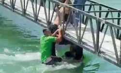 Sulama kanalında boğulma tehlikesi geçiren 2 kişi kurtarıldı