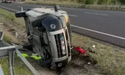 Polatlı'da Kontrolden Çıkan Otomobil Takla Attı: 2 Yaralı