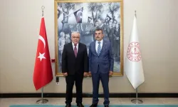 Bakan Tekin, Rusya ve Mısır Büyükelçilerini Kabul Etti