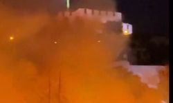 Ankara Kalesi çevresindeki otluk alanda yangın!