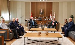KKTC Cumhurbaşkanı Erhürman, İYİ Parti lideri Dervişoğlu'nu kabul etti