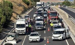 Tekirdağ-İstanbul Yolunda Zincirleme Kaza! 7 Araç Çarpıştı