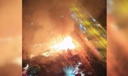Yenimahalle'de palet deposunda yangın!