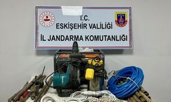Eskişehir'de kaçak kazı yapan şüpheliler yakalandı