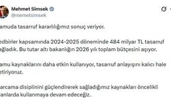 Bakan Şimşek: Kamuda iki yılda 484 milyar TL tasarruf sağlandı
