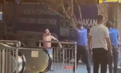 Cam parçasıyla kendisine zarar verdi; polis havaya ateş açtı