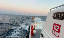 Çanakkale'de sürüklenen tekne kurtarıldı