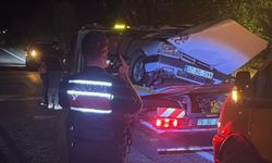 Karabük'te otomobil takla attı