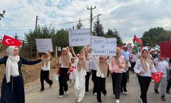 Malatya’da 940 öğrenciden Gazze’ye destek yürüyüşü