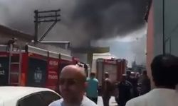 Mobilya imalathanesinde yangın