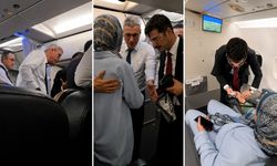 Uçakta fenalaşan yolcuya Sağlık Bakanı müdahale etti
