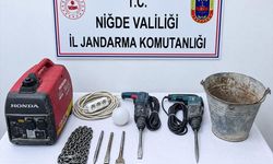 Niğde'de kaçak kazı operasyonu
