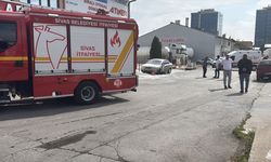Sivas'ta iş yerinde yangın