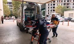Özel halk otobüsünün çarptığı kadın ağır yaralandı
