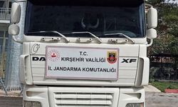 Kırşehir'de şüpheli TIR uygulamada yakalandı: Şasi ve motor numarası farklı çıktı
