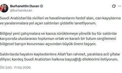 Burhanettin Duran’dan Suudi Arabistan’daki saldırılara tepki