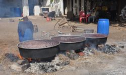 Gaziantep'te pekmez yapma geleneği devam ediyor!