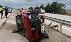 Karacabey'de otomobili kanala düştü