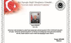 MSB duyurdu: İstihbarat Albay Sayit Gökgöz şehit oldu