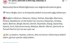 Muğla’ya Turuncu, 18 İle Sarı Kodlu Yağış Uyarısı