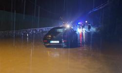 Sağanak nedeniyle mahsur kaldılar!