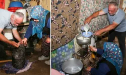 Konya’da 10 ton peynir mağaralardan dualarla çıkarıldı!