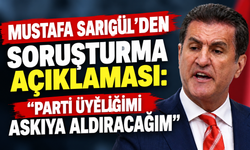 Sarıgül’den olay açıklama: Soruşturma bitene kadar partiden askıya çekiliyor!