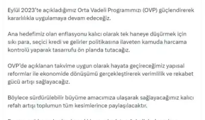 Şimşek: "Tasarrufu ön planda tutacağız"