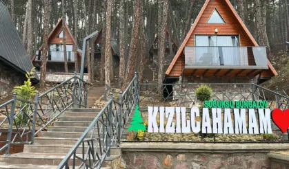 Kızılcahamam'da Bungalovlar ziyaretçilerine kapılarını açtı