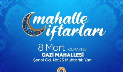 Yenimahalle Belediyesi'nden Gazi mahallesinde iftar yemeği