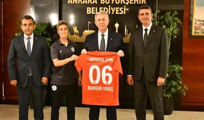 Şampiyon Haymana Spor’dan Mansur Yavaş’a Ziyaret