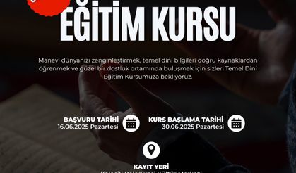 Kalecik Belediyesinden Temel Dini Eğitim Kursu