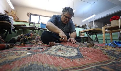 Eski halılara tekrar hayat veriyor