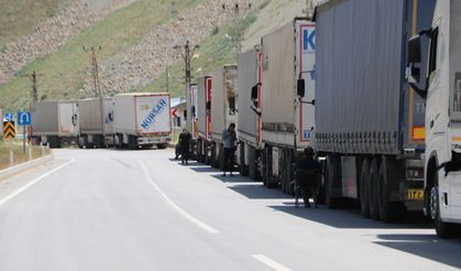 Esendere Gümrük Kapısı'da TIR kuyruğu