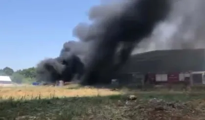 Fabrika yangını korkuttu