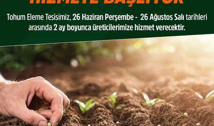 Beypazarı Belediyesi'nden Tohum Eleme hizmeti