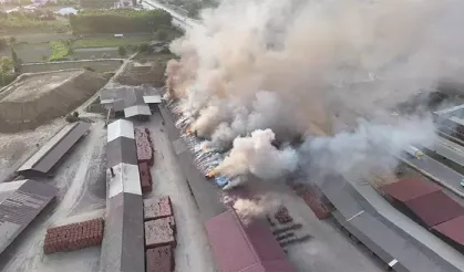 Tokat'ta korkutan yangın