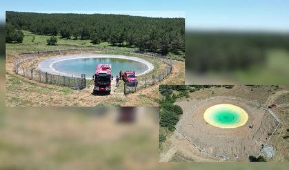 Su toplama çukurları orman yangınlarıda müdahaleyi kolaylaştırıyor