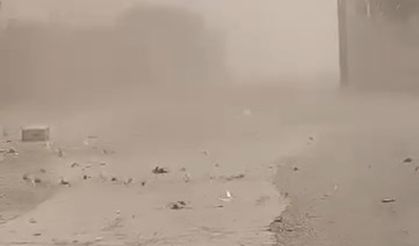 Cizre'de toz taşınımı etkisini gösterdi