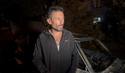 Nevşehir'de Duran Otomobil Yandı