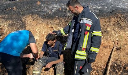 Elazığ'da örtü yangını, söndürüldü