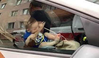 Otomobilde Mahsur Kalan Bebek Kurtarıldı!